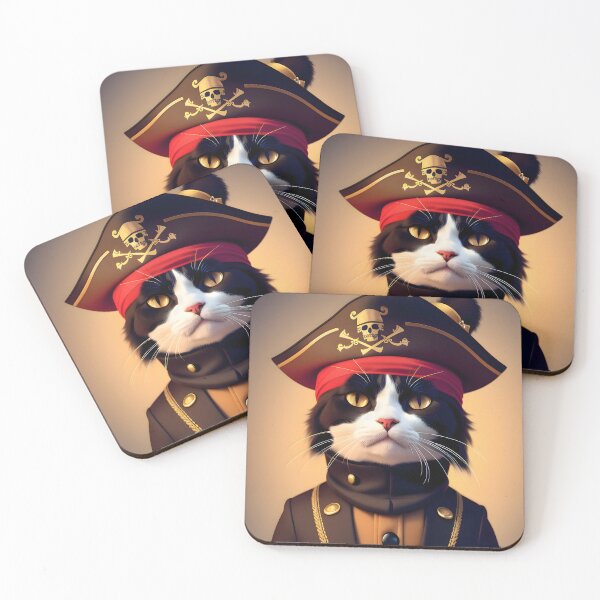 Item preview, Pirate Cat- Modern Digital Art designed and sold by Ai-michiart.