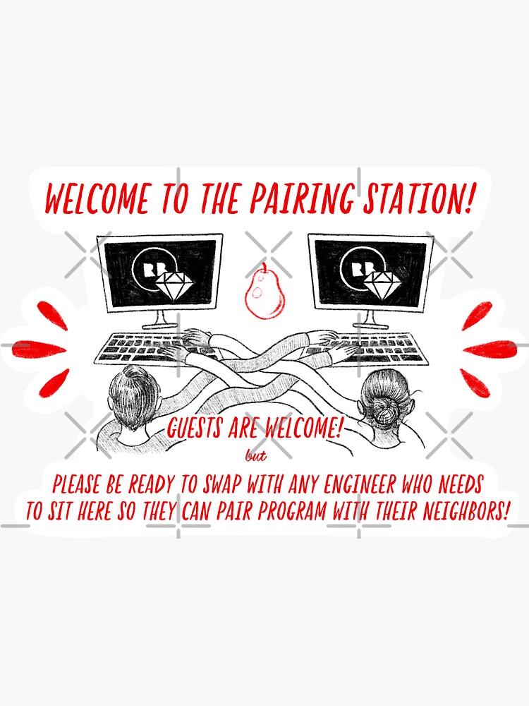 Sticker for Redbubble Engineering: Pairing Station by nykiway