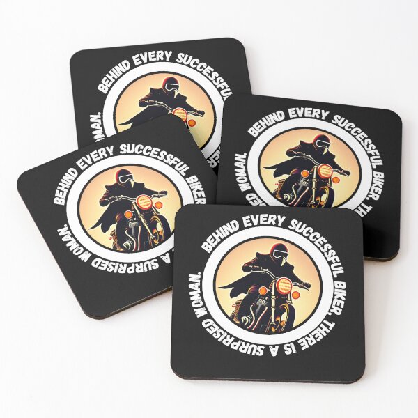 Item preview, Behind Every Successful Biker, there is a surprised woman - motorbike lover designed and sold by Mechanical-Artt.