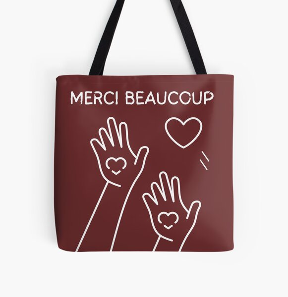 Merci Bouquet Tote Bag