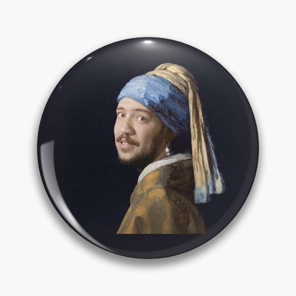 Item preview, Sal Vulcano With a Pearl Earring Impractical Jokers Meme designed and sold by piggysmallz.