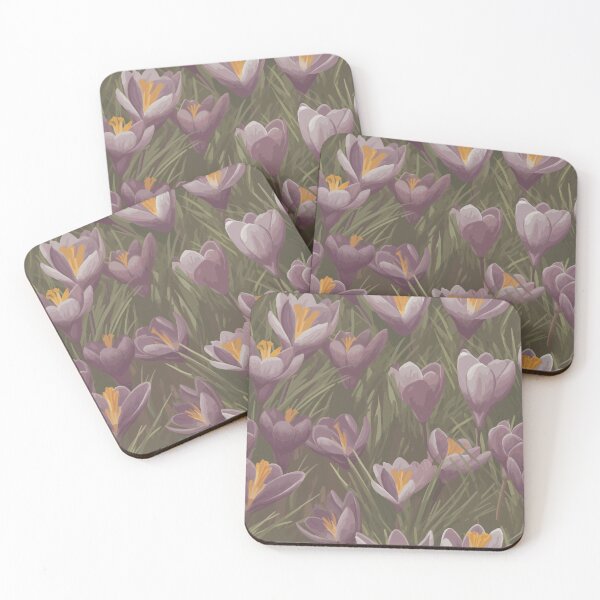 Item preview, Colorful Crocus Flowers in Watercolor Splendor designed and sold by TopArtsy.