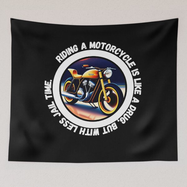 Item preview, Riding a motorcycle is like a drug - motorbike lover designed and sold by Mechanical-Artt.