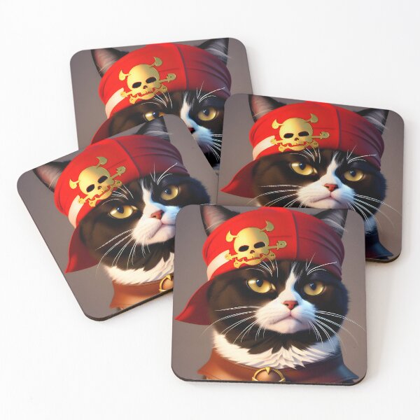 Item preview, Pirate Cat- Modern Digital Art designed and sold by Ai-michiart.