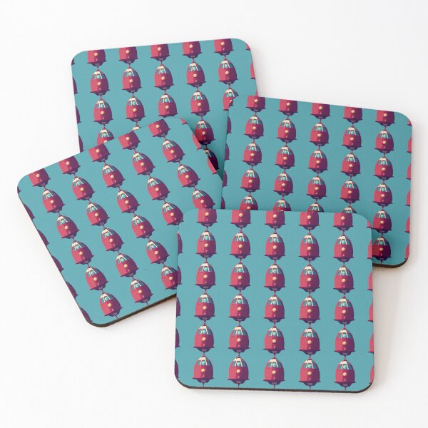 Item preview, Red Retro Spaceships with on Blue Pattern designed and sold by Aaron2610.