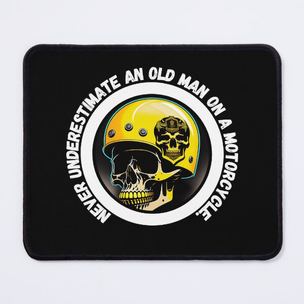 Item preview, Never underestimate an old man on a motorcycle - motorbike lover designed and sold by Mechanical-Artt.