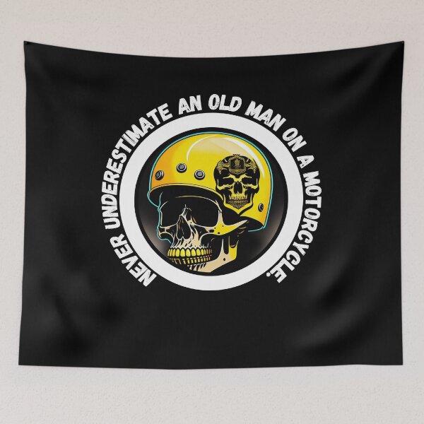 Item preview, Never underestimate an old man on a motorcycle - motorbike lover designed and sold by Mechanical-Artt.