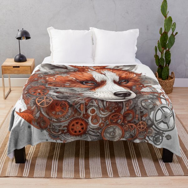 Item preview, red panda drawn on white background designed and sold by artfullyprompt.