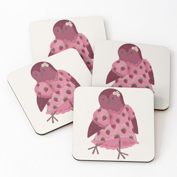 Item preview, Strawberry Dress Bird - Red designed and sold by M-Raven.