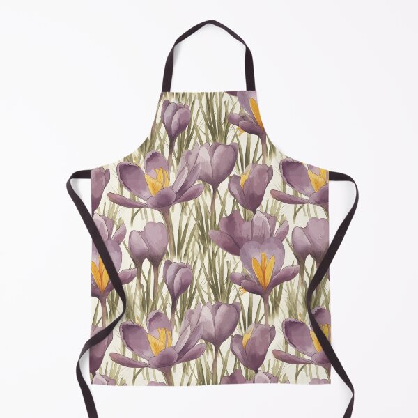 Item preview, Watercolor Crocus Flowers in Wild Harmony designed and sold by TopArtsy.