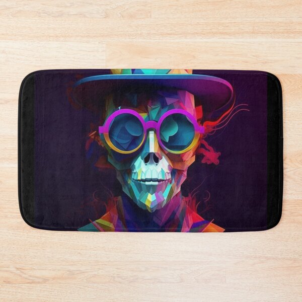 Item preview, Special Whimsical Psychedelic Skull Madhatter Skeleton Art Design V.93 designed and sold by Pexelpanoramas.