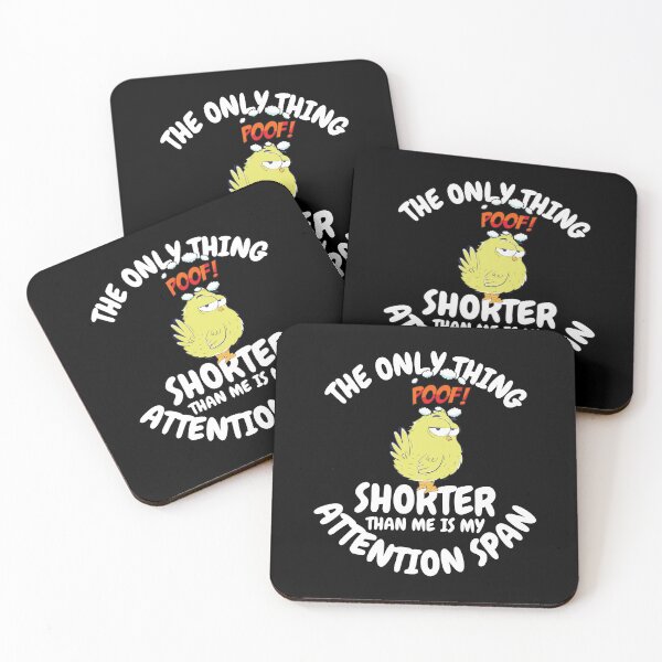 Item preview, The Only Thing Shorter Than Me Is My Attention Span Chicken designed and sold by my-green-gecko.