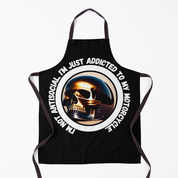 Item preview, I'm not antisocial, I'm just addicted to my motorcycle - motorbike lover designed and sold by Mechanical-Artt.