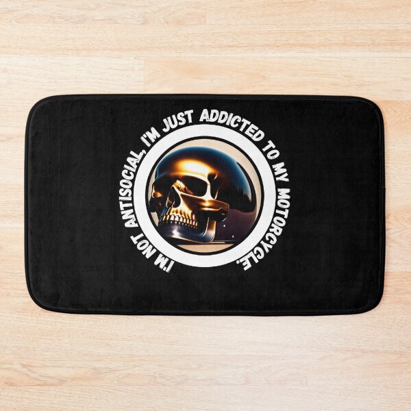 Item preview, I'm not antisocial, I'm just addicted to my motorcycle - motorbike lover designed and sold by Mechanical-Artt.