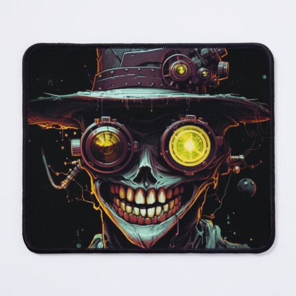 Item preview, Special Whimsical Psychedelic Skull Madhatter Skeleton Art Design V.94 designed and sold by Pexelpanoramas.