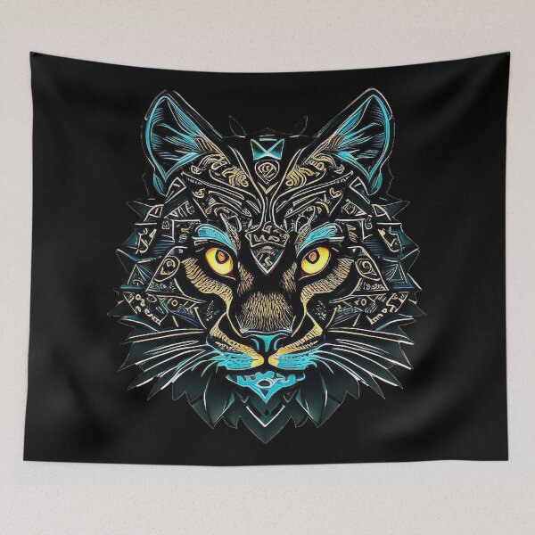 Item preview, Cat Abstract Ornament Mandala | Cat Design designed and sold by PurfectPredator.