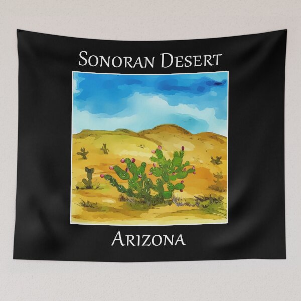 Item preview, Prickly pear cactus as seen in the Sonoran Desert in Arizona - Welshdesigns designed and sold by welshdesigns.