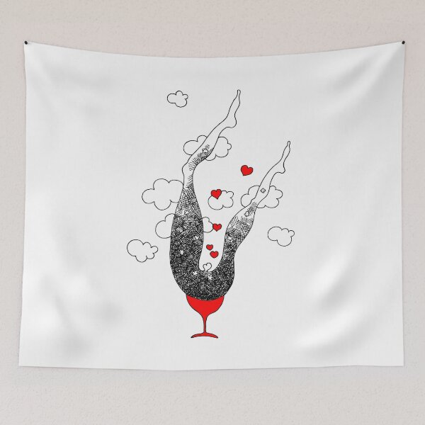 Item preview, Goblet of hearts - linear graphic designed and sold by WRECZ.