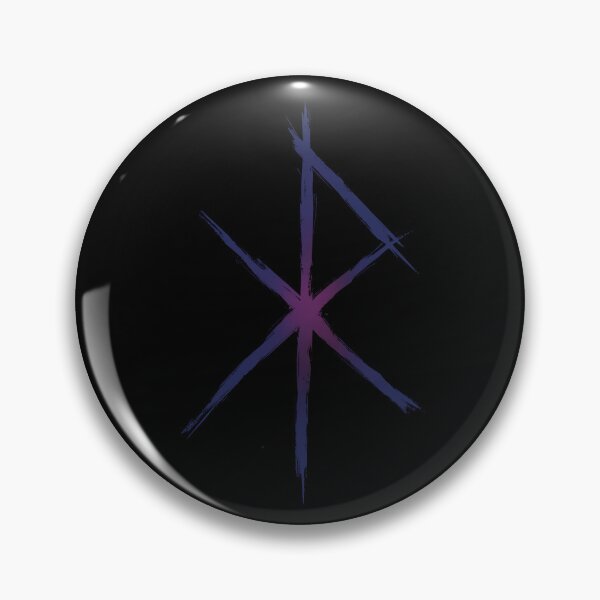 Artikelvorschau, Love Bind Rune - Viking Love Rune Design - Dunkelviolettes Leuchten entworfen und verkauft von Mitch616Art.