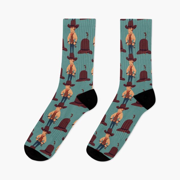 Item preview, Cartoon Cowboy with Teal Background Pattern designed and sold by Aaron2610.
