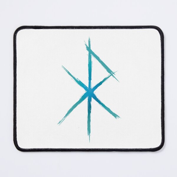 Item preview, Love Bind Rune - Viking Love Rune Design- Light Blue Glow designed and sold by Mitch616Art.