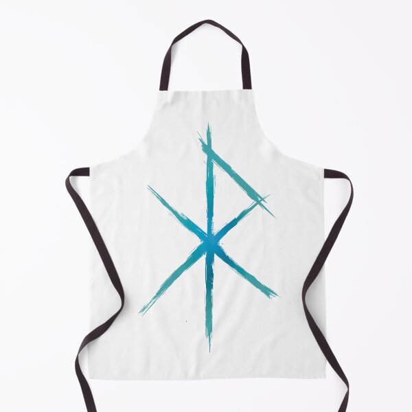 Item preview, Love Bind Rune - Viking Love Rune Design- Light Blue Glow designed and sold by Mitch616Art.