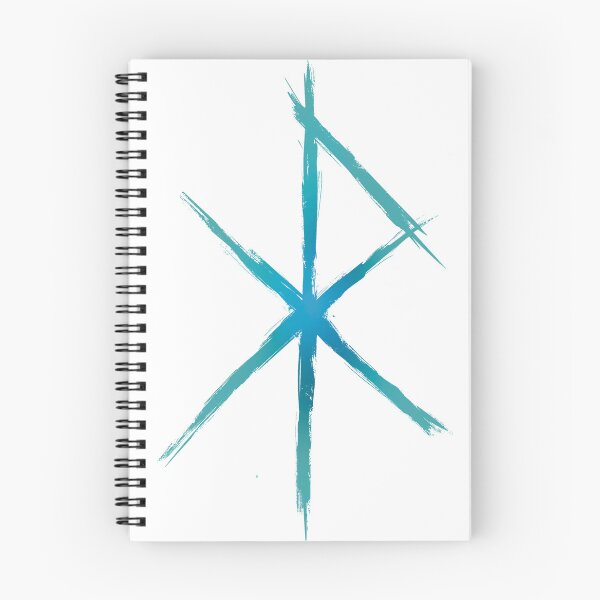 Item preview, Love Bind Rune - Viking Love Rune Design- Light Blue Glow designed and sold by Mitch616Art.
