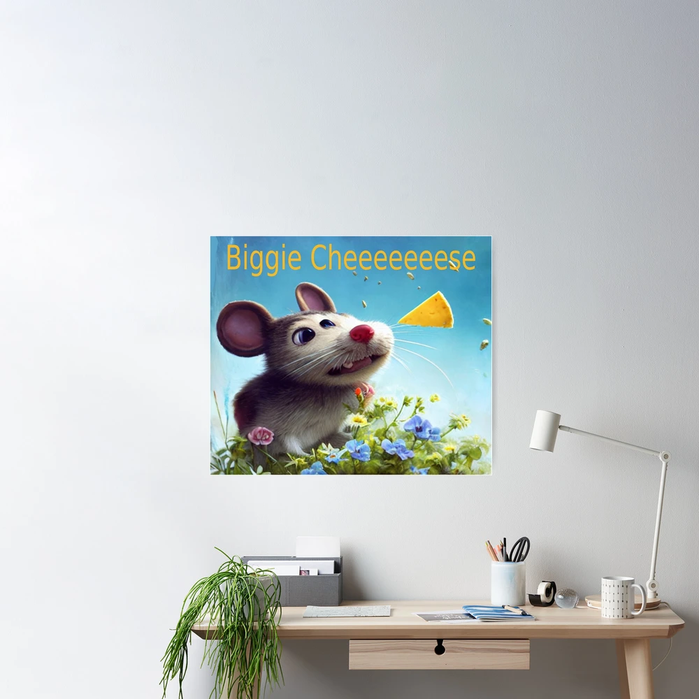 biggie cheese Adorable happy mouse Art Board Print for Sale by ilan975