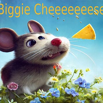 biggie cheese Adorable happy mouse Art Board Print for Sale by ilan975