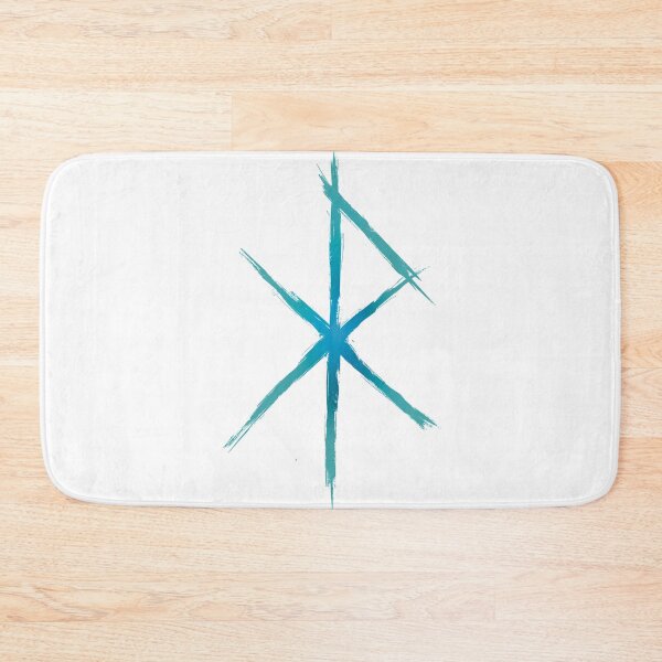 Item preview, Love Bind Rune - Viking Love Rune Design- Light Blue Glow designed and sold by Mitch616Art.