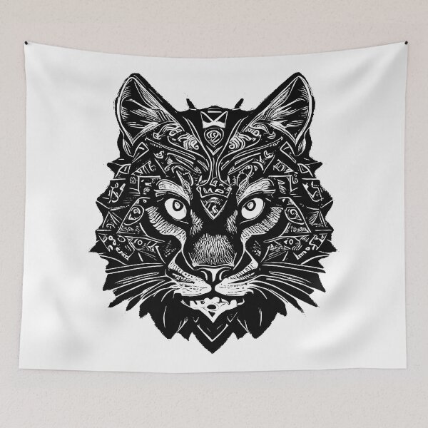 Item preview, Cat Abstract Ornament Mandala | Cat Design designed and sold by PurfectPredator.