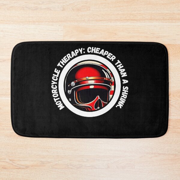Item preview, Motorcycle Therapy: Cheaper than a shrink - motorbike lover designed and sold by Mechanical-Artt.