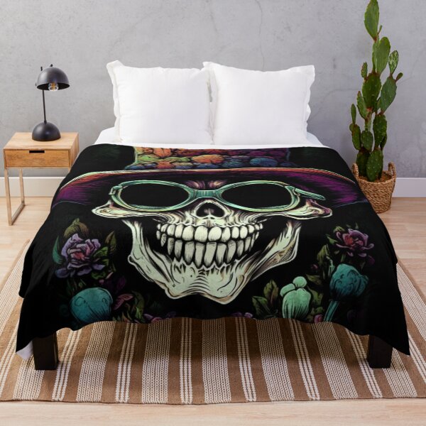 Item preview, Special Whimsical Psychedelic Skull Madhatter Skeleton Art Design V.98 designed and sold by Pexelpanoramas.