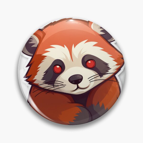 Item preview, red panda sticker designed and sold by artfullyprompt.
