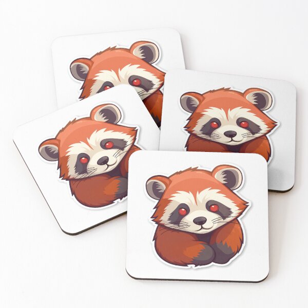 Item preview, red panda sticker designed and sold by artfullyprompt.