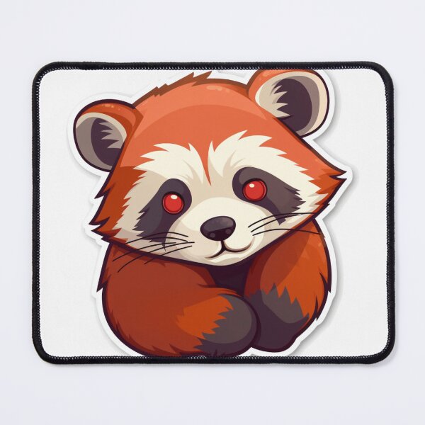 Item preview, red panda sticker designed and sold by artfullyprompt.