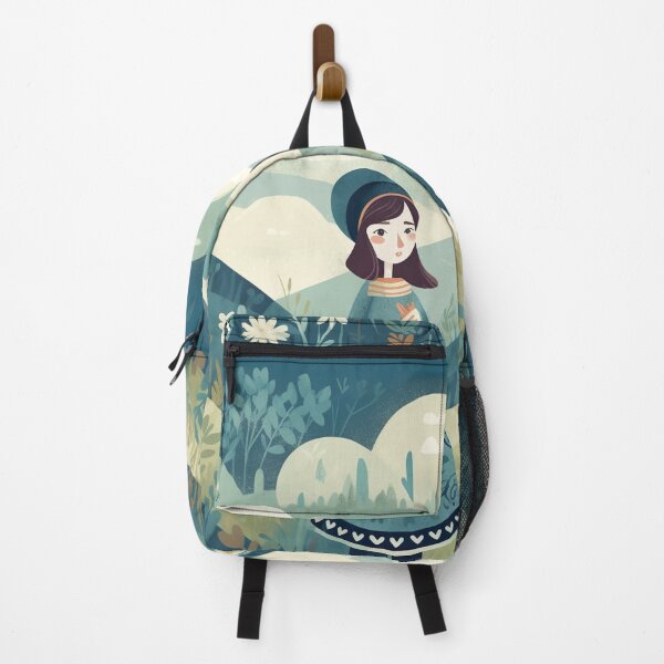 Item preview, girl in the mountains designed and sold by PoppinArtFox.