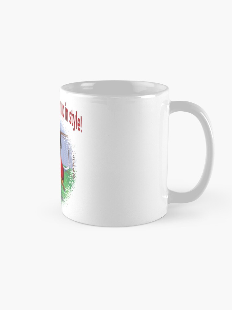 Imagen 5 de 6, Taza de café con la obra Dibujo divertido de un perro jugando fútbol, diseñada y vendida por bertelv.