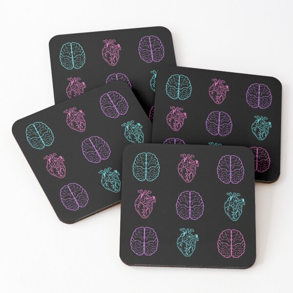 Item preview, Hearts & brains - bright colors designed and sold by jechaiyells.