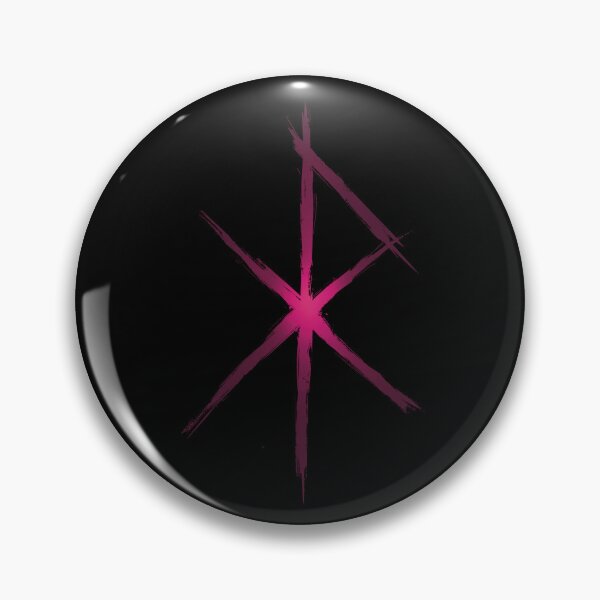 Item preview, Love Bind Rune - Viking Love Rune Design- Dark Pink Glow designed and sold by Mitch616Art.