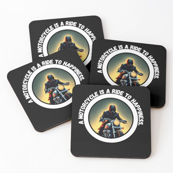 Item preview, A motorcycle is a ride to happiness - motorbike lover designed and sold by Mechanical-Artt.
