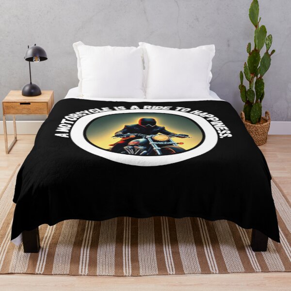 Item preview, A motorcycle is a ride to happiness - motorbike lover designed and sold by Mechanical-Artt.