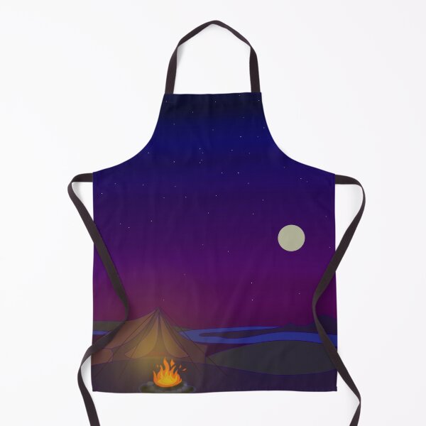 Item preview, Campfire tent under midnight sky designed and sold by SoulTrekking.