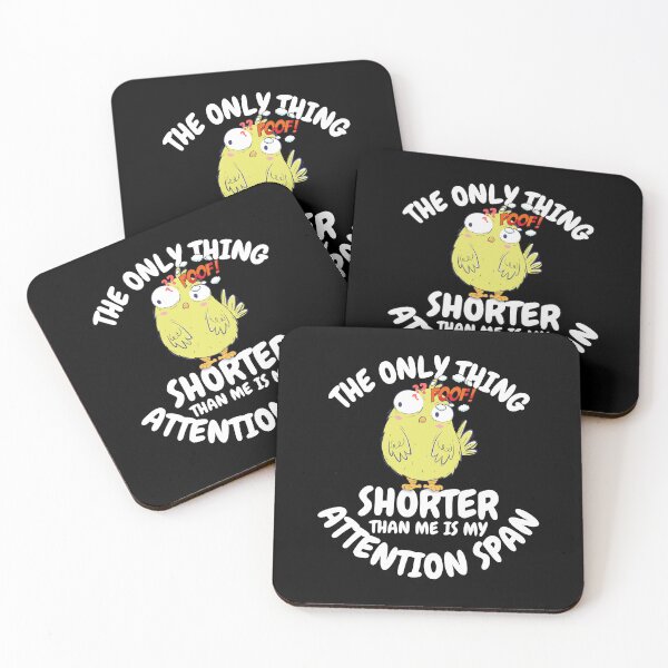 Item preview, The Only Thing Shorter Than Me Is My Attention Span Chicken 2 designed and sold by my-green-gecko.