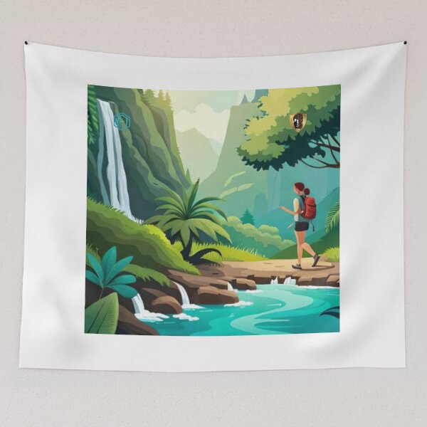Item preview, Exploring the Beauty of Nature: Women Hiking and AI-Generated NFT Art designed and sold by LoFaroShop.