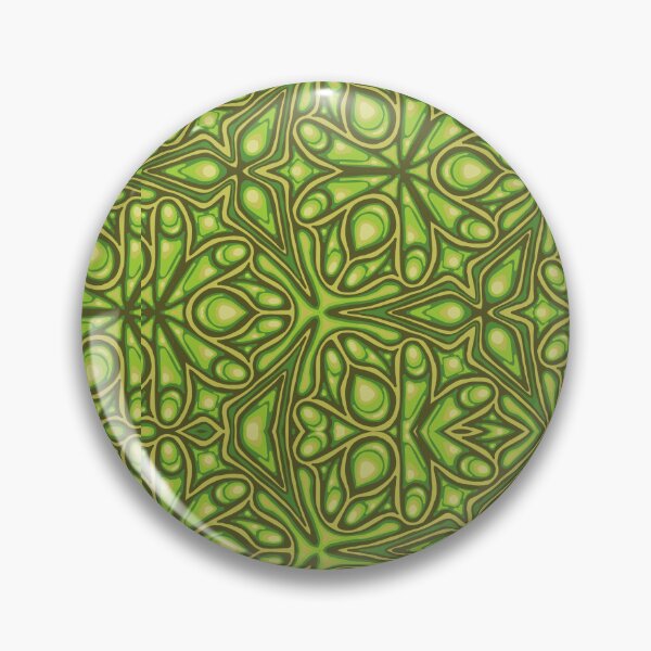 Item preview, Modern Green Abstract Blossom Pattern designed and sold by Abundance  Aesthetic.