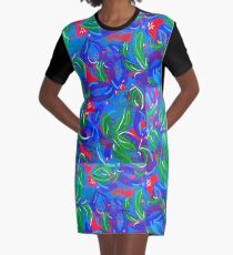 Baringa Blooms Graphic T-Shirt Dress