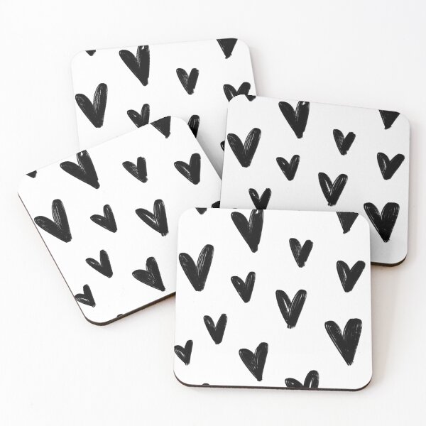 Item preview, Black hearts designed and sold by dudaoliveira.art.