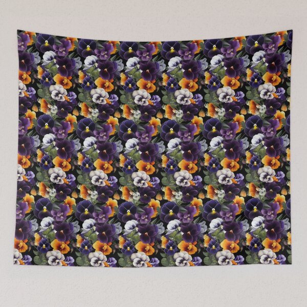 Item preview, Colorful Spring Pansies Tall Tile 1 designed and sold by Richard-Y.