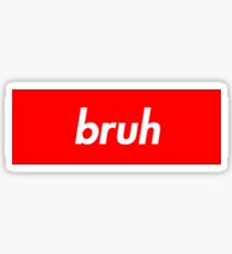 Bruh Box Logo Sticker